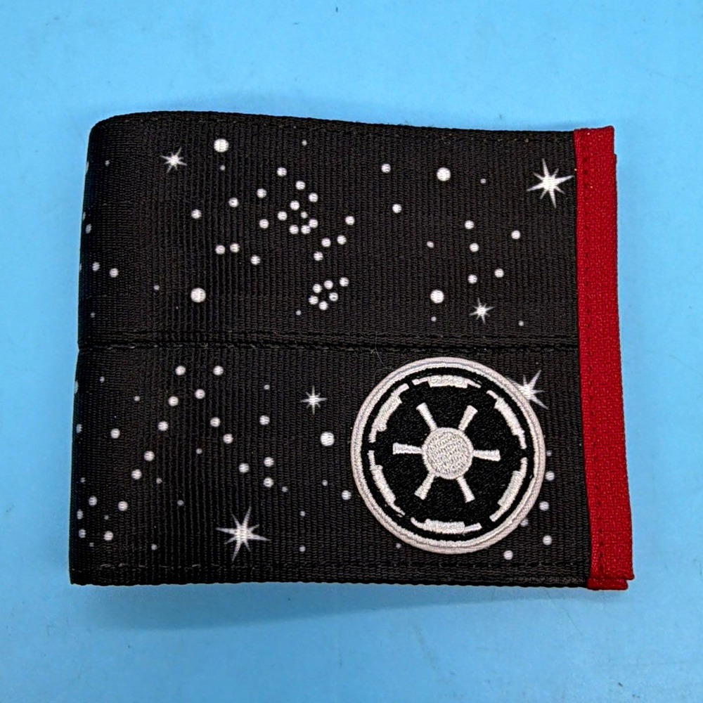 Harveys Star Wars Galactic Empire Seatbelt Wallet Bifold Black Red New With Tags